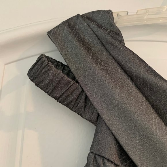 Cachet Grey Off the Shoulder Dress - Picture 2 of 7